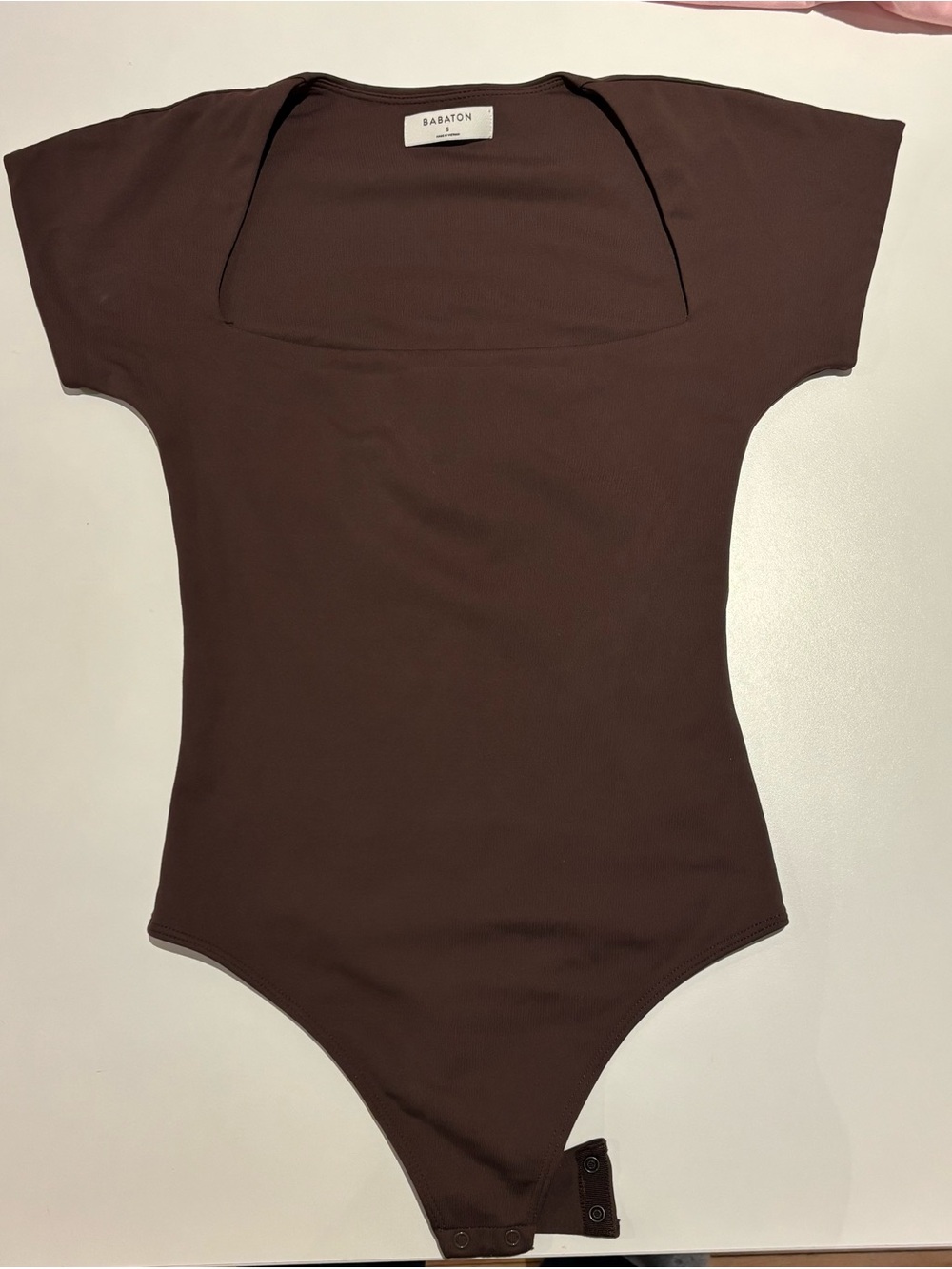 Aritzia Babaton Chocolate Brown Bodysuit